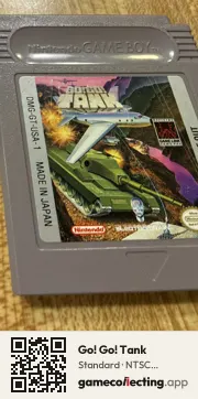 Go! Go! Tank Game Boy, NTSC cartridge label