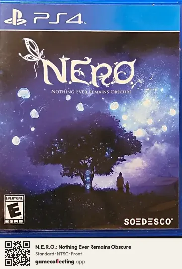 N.E.R.O.: Nothing Ever Remains Obscure PlayStation 4, NTSC box front