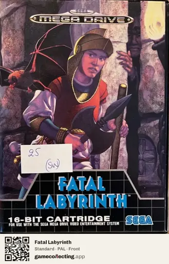 Fatal Labyrinth Sega Mega Drive / Genesis, PAL box front