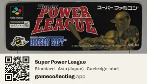 Super Power League Super Nintendo Entertainment System, Asia cartridge label