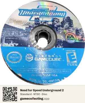 Need for Speed Underground 2 Nintendo GameCube, NTSC disc