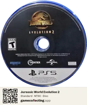 Jurassic World Evolution 2 PlayStation 5, NTSC disc
