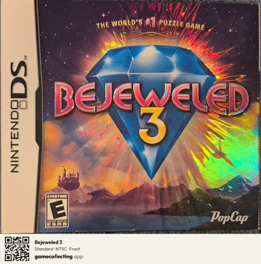 Bejeweled 3 Nintendo DS, NTSC box front