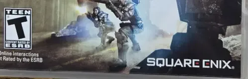 Front Mission Evolved, the ESRB box on its front