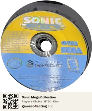 Sonic Mega Collection Nintendo GameCube, NTSC disc