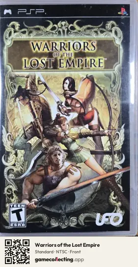 Warriors of the Lost Empire PlayStation Portable, NTSC box front