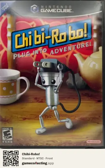 Chibi-Robo! Nintendo GameCube, NTSC box front