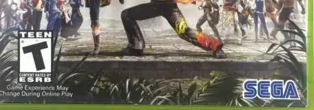 Virtua Fighter 5 Online, the ESRB box on its front