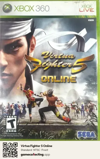 Virtua Fighter 5 Online Xbox 360, NTSC box front