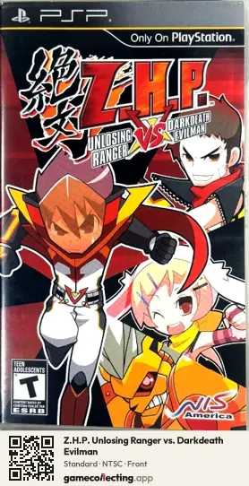 Z.H.P. Unlosing Ranger vs. Darkdeath Evilman PlayStation Portable, NTSC box front