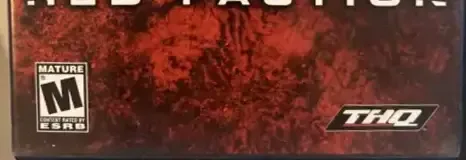 Red Faction, the ESRB box on its front