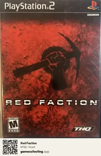 Red Faction PlayStation 2, NTSC box front