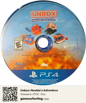 Unbox: Newbie's Adventure PlayStation 4, NTSC disc