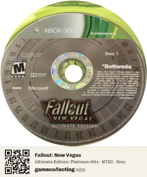 Fallout: New Vegas Xbox 360, NTSC disc
