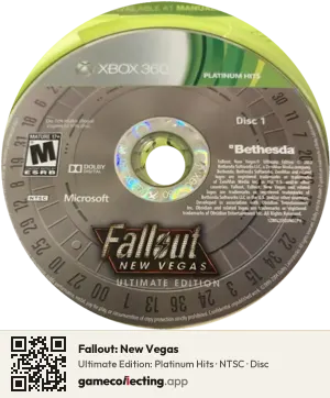 Fallout: New Vegas Xbox 360, NTSC disc