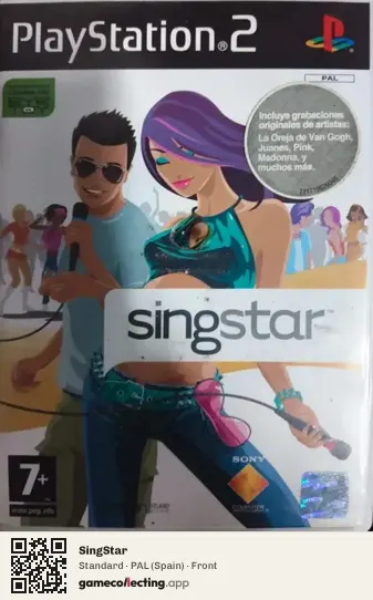 SingStar PlayStation 2, Spain box front