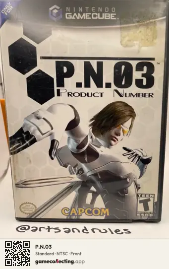P.N.03 Nintendo GameCube, NTSC box front