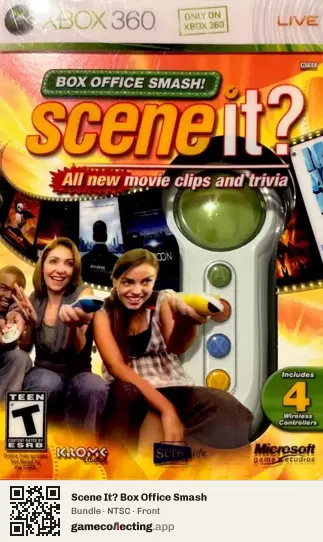 Scene It? Box Office Smash Xbox 360, NTSC box front