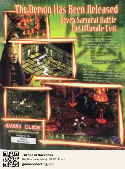 Throne of Darkness Computer, NTSC box front