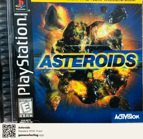 Asteroids PlayStation, NTSC box front