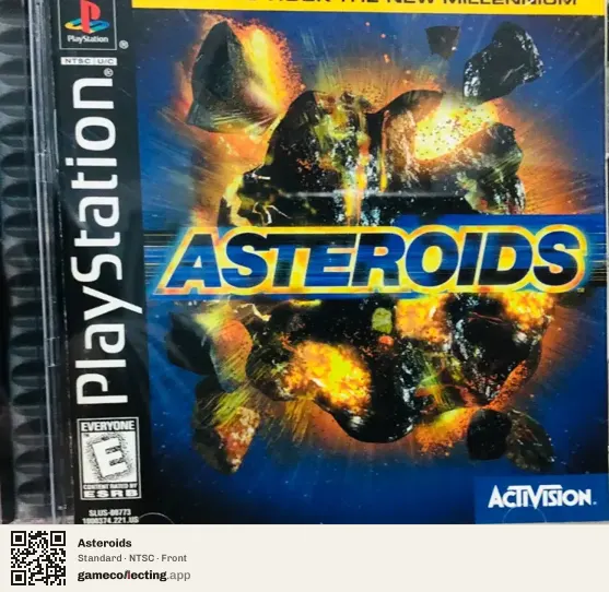 Asteroids PlayStation, NTSC box front