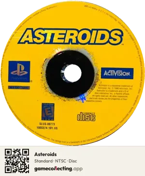 Asteroids PlayStation, NTSC disc