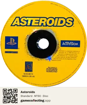 Asteroids PlayStation, NTSC disc