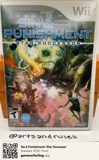 Sin & Punishment: Star Successor Nintendo Wii, NTSC box front