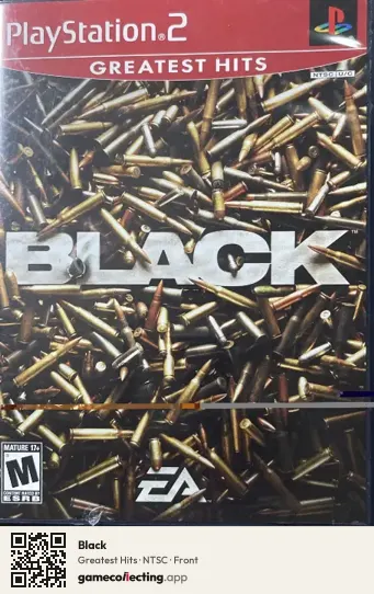 Black PlayStation 2, NTSC box front