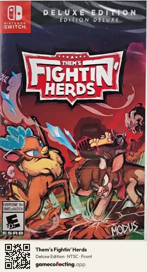 Them's Fightin' Herds Nintendo Switch, NTSC box front