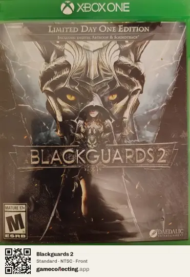 Blackguards 2 Xbox One, NTSC box front