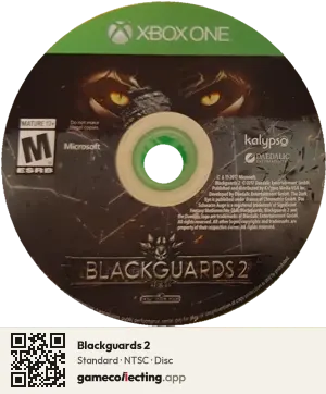 Blackguards 2 Xbox One, NTSC disc