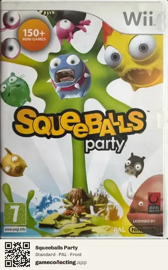Squeeballs Party Nintendo Wii, PAL box front