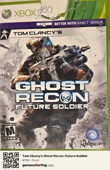 Tom Clancy's Ghost Recon: Future Soldier Xbox 360, NTSC box front