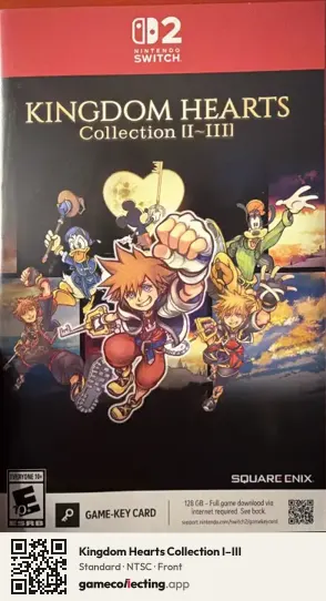 Kingdom Hearts Collection I–III Nintendo Switch 2, NTSC box front