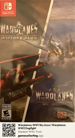Warplanes: WW1 Sky Aces / Warplanes: WW2 Dogfight Nintendo Switch, NTSC box front