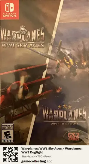 Warplanes: WW1 Sky Aces / Warplanes: WW2 Dogfight Nintendo Switch, NTSC box front