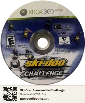 Ski-Doo: Snowmobile Challenge Xbox 360, NTSC disc