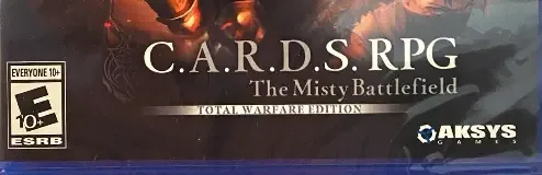 C.A.R.D.S. RPG: The Misty Battlefield, the ESRB box on its front