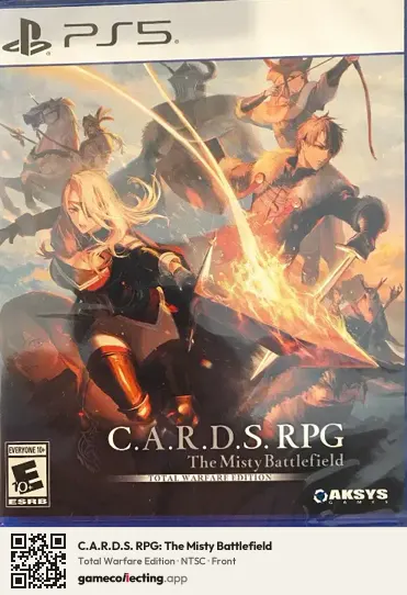 C.A.R.D.S. RPG: The Misty Battlefield PlayStation 5, NTSC box front