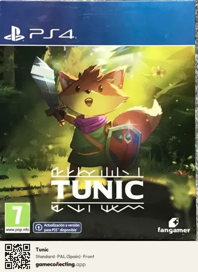 Tunic PlayStation 4, Spain box front