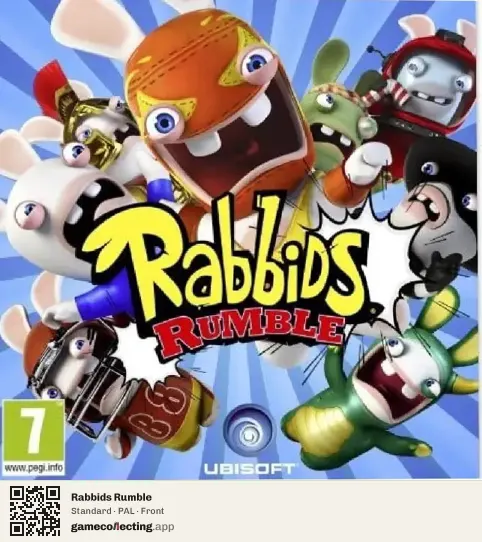 Rabbids Rumble Nintendo 3DS, PAL box front