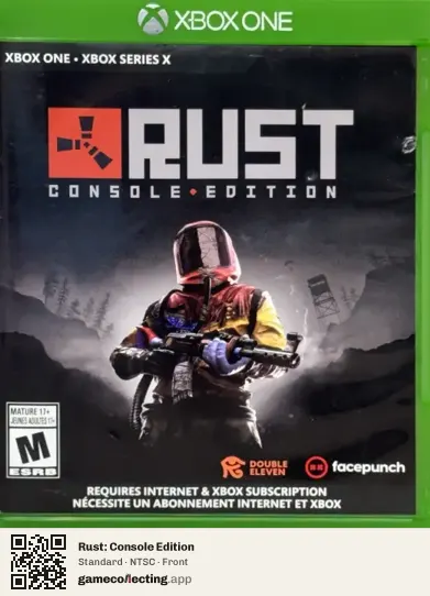 Rust: Console Edition Xbox One, NTSC box front