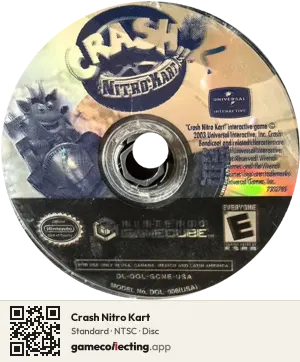 Crash Nitro Kart Nintendo GameCube, NTSC disc