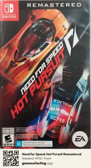 Need for Speed: Hot Pursuit Remastered Nintendo Switch, NTSC box front