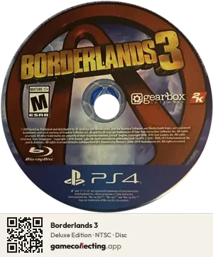 Borderlands 3 PlayStation 4, NTSC disc
