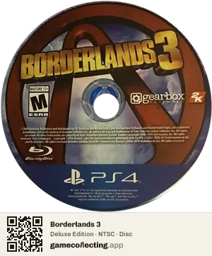 Borderlands 3 PlayStation 4, NTSC disc