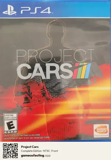 Project Cars PlayStation 4, NTSC box front
