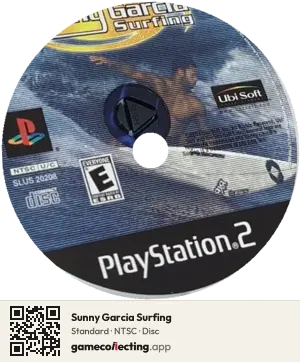 Sunny Garcia Surfing PlayStation 2, NTSC disc