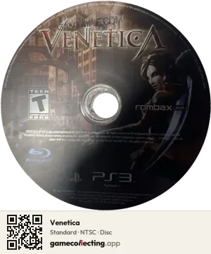 Venetica PlayStation 3, NTSC disc
